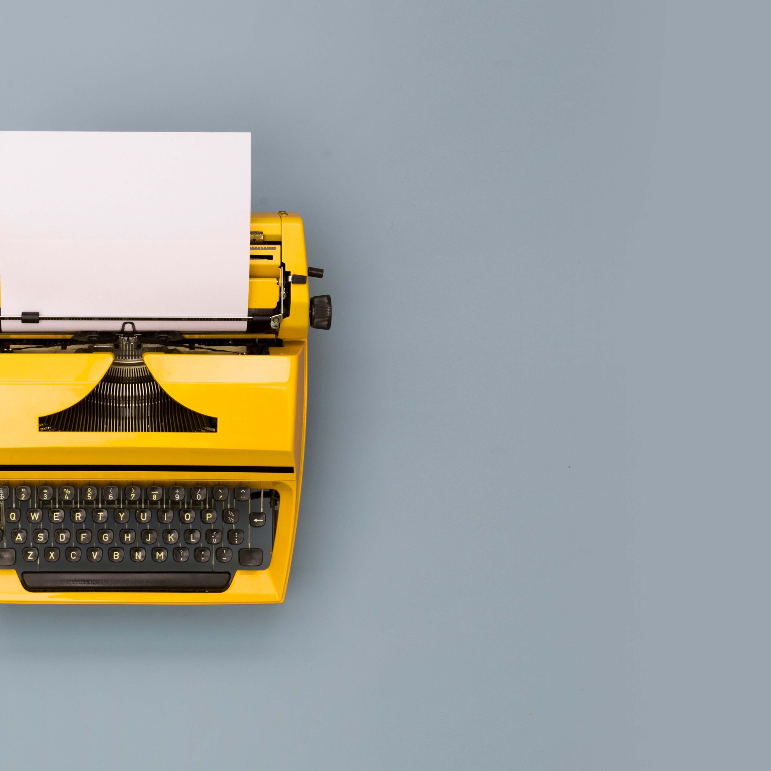 Retro typewriter header